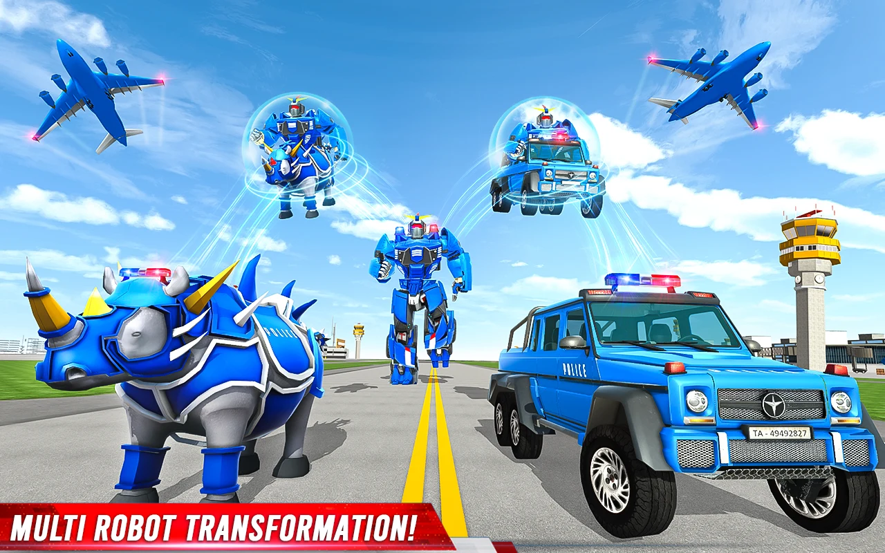 Rhino Robot: Mech Robot Game screenshot