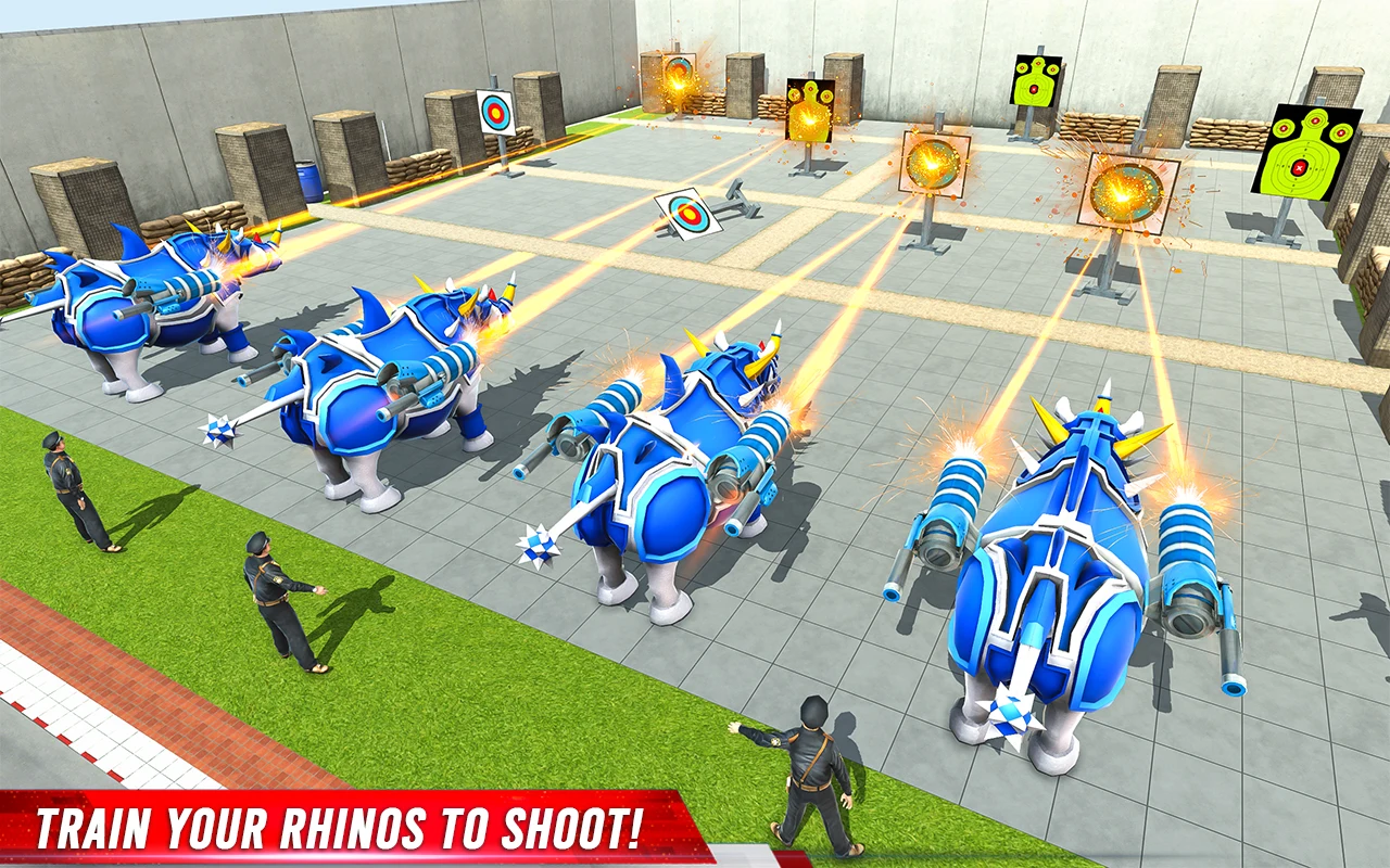 Rhino Robot: Mech Robot Game screenshot